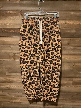 Turquoise Haven Leopard Print Barrel Pants Western Prowler Women’s Small NWT